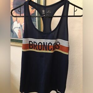 Nike Women's Denver Broncos Navy Tank Top